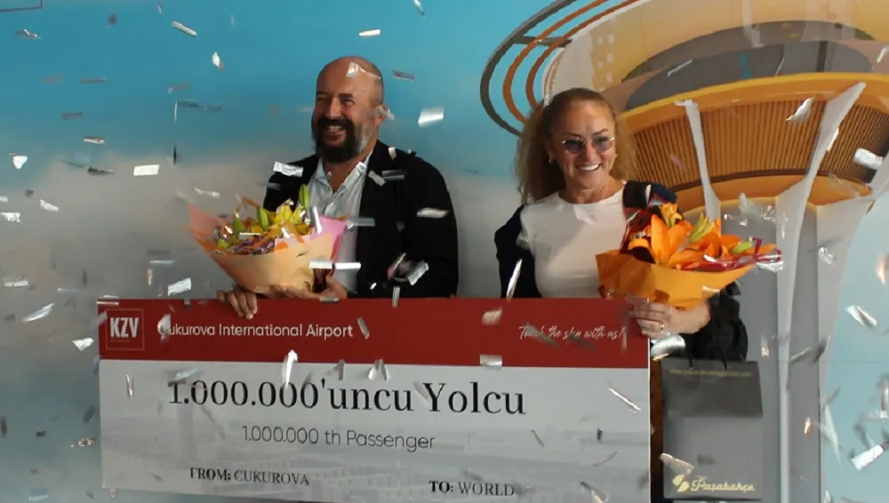 ÇUKUROVA HAVALİMANINDA 1 MİLYON YOLCU