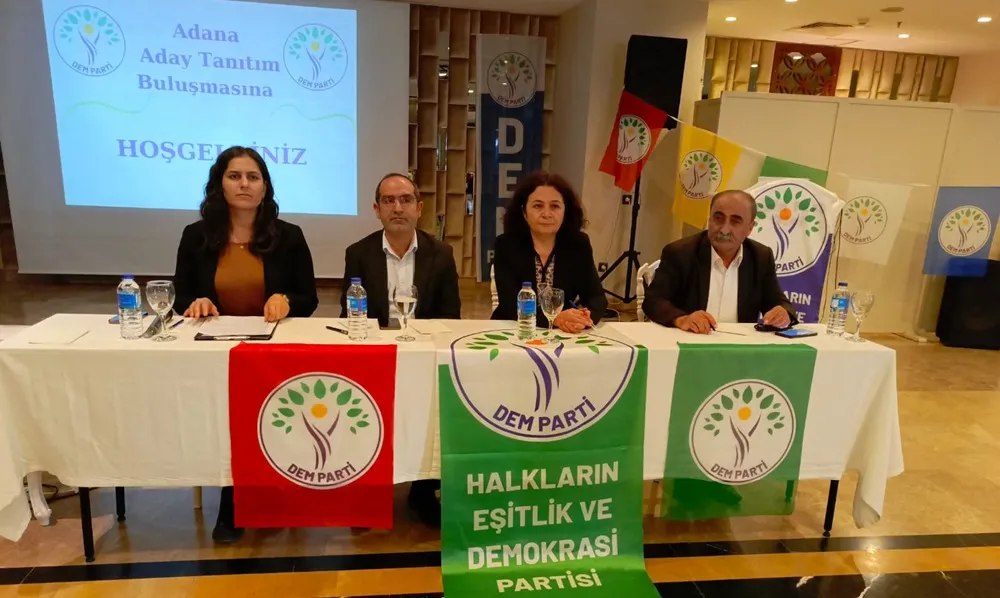 DEM PARTİ ADANA ADAYLARINI TANITTI