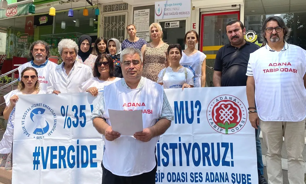 20 HAFTADIR “VERGİDE ADALET İSTİYORUZ” EYLEMİ