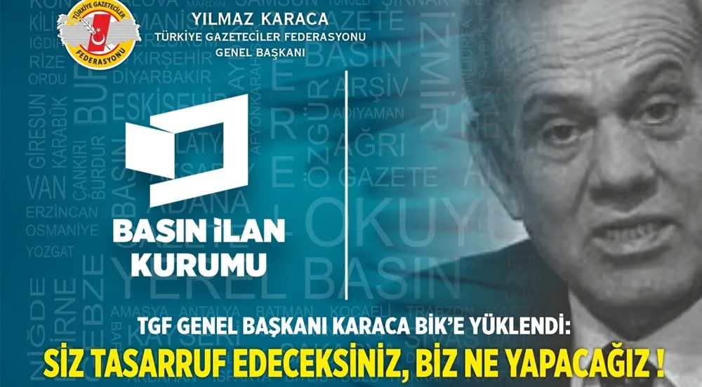 KARACA’DAN BİK’E : SİZ TASARRUF EDECEKSİNİZ, BİZ NE YAPACAĞIZ !