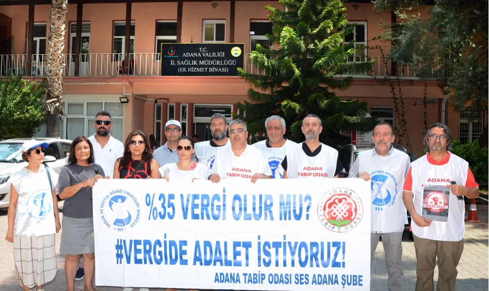 VERGİDE ADALET EYLEMLERİ ADANA’DA 22 HAFTADIR SÜRÜYOR