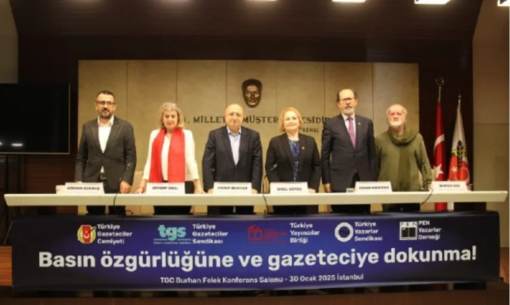  “BASIN ÖZGÜRLÜĞÜNE VE GAZETECİYE DOKUNMA!” ÇAĞRISI YAPILDI