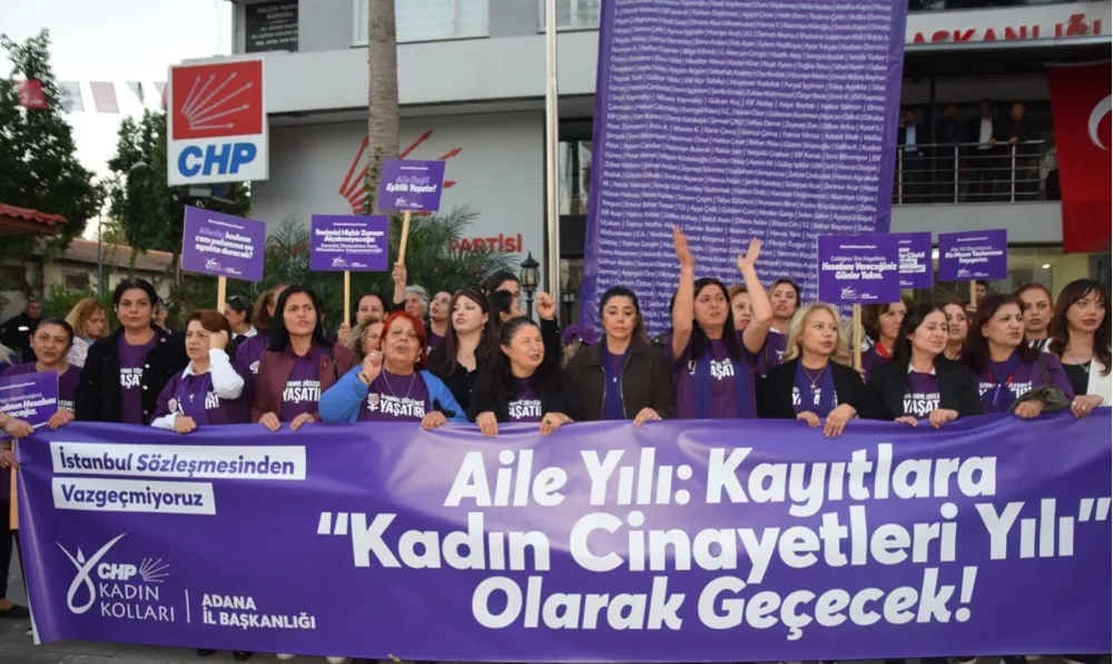 CHP’Lİ KADINLARDAN CİNAYETLERE KARŞI YÜRÜYÜŞ 