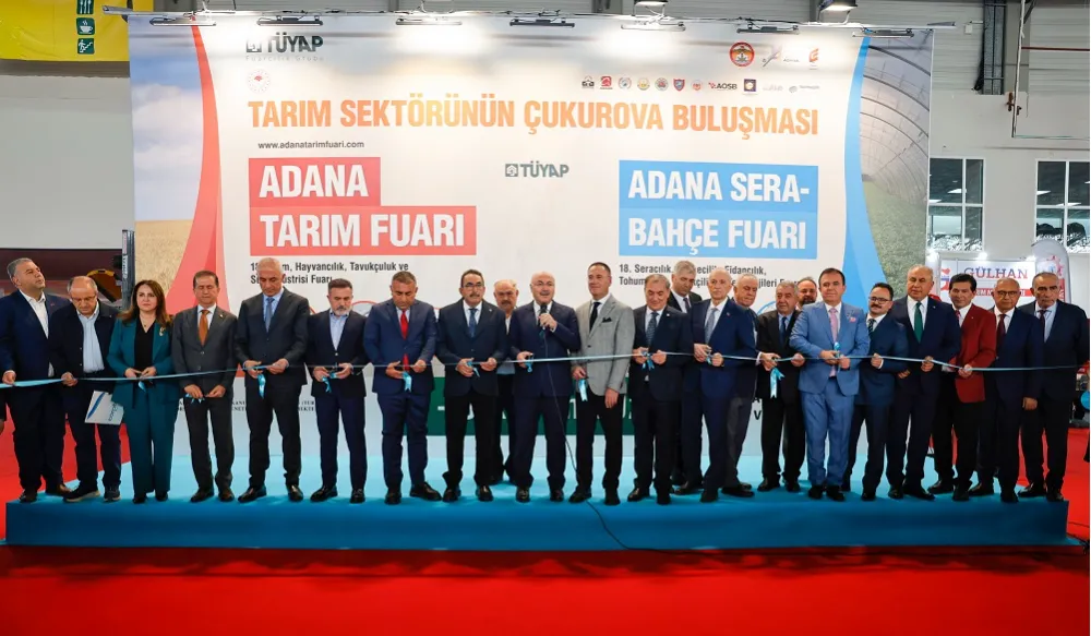 18. ULUSLARARASI ADANA TARIM-SERA VE BAHÇE FUARI AÇILDI
