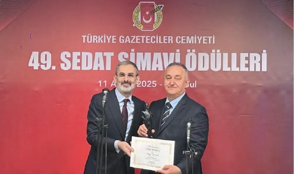 TGC SEDAT SİMAVİ GAZETECİLİK ÖDÜLÜ TOLGA ŞARDAN’IN OLDU