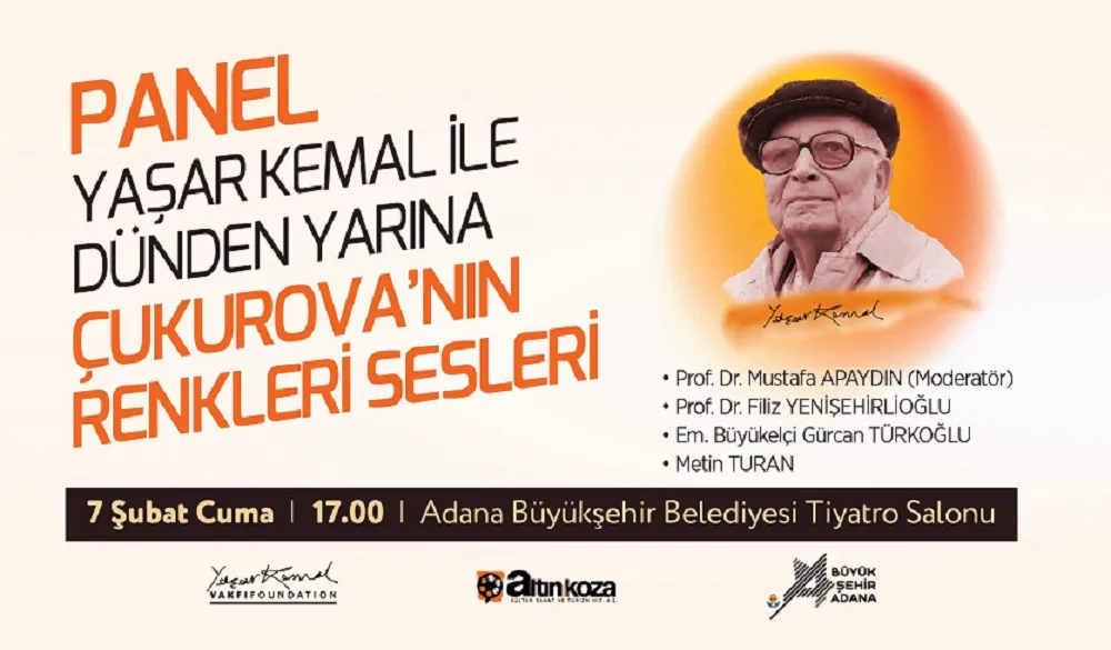 ADANA’DA YAŞAR KEMAL SANAT GÜNLERİ BAŞLIYOR