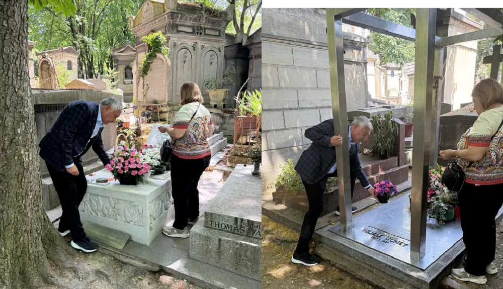 YILMAZ GÜNEY VE AHMET KAYA’NIN MEZARLARINA ZİYARET