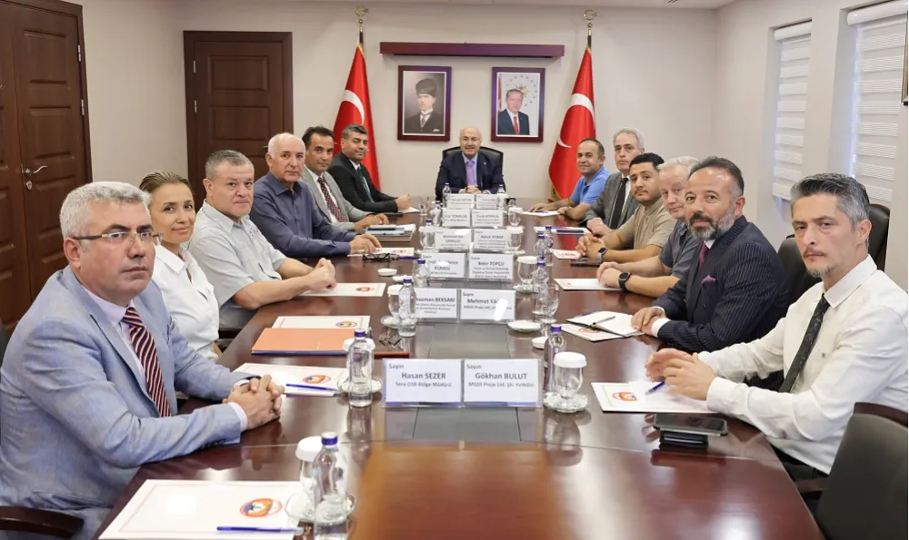 KARATAŞ TARIMA DAYALI SU ÜRÜNLERİ OSB’DE ALTYAPI PROJERİ DEĞERLENDİRİLDİ