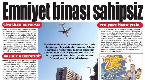 Adana Emniyet Binası Kaderine Terk Edildi!