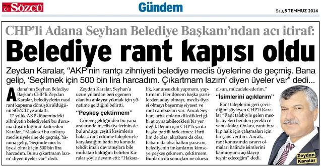 Belediyeler rant kapısı mı?