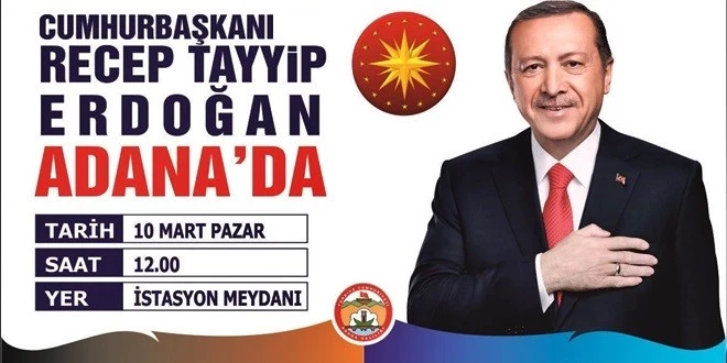 ADANA’DA GÖZLER ERDOĞAN’DA