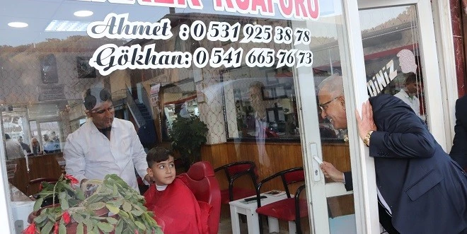 YUSUF KANLI’DAN ESNAFA ÇAT KAPI ZİYARET