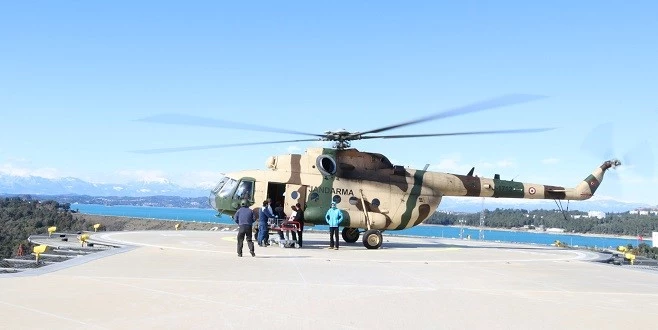 750 AFETZEDE HELİKOPTERLE ADANA ŞEHİR HASTANESİNDE