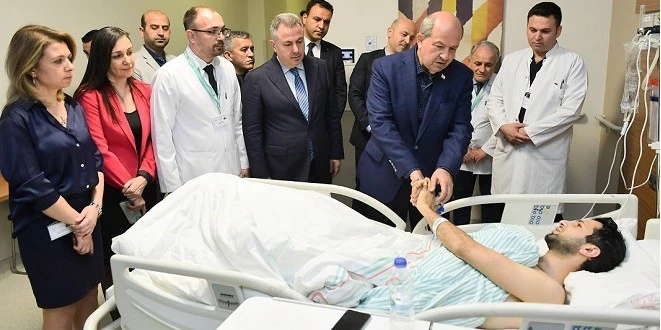 KKTC CUMHURBAŞKANI TATAR’DAN DEPREMZEDELERE ZİYARET