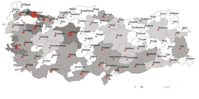 TUİK İÇ GÖÇ HARİTASI YAYINLADI