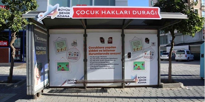 ADANA’DA  “ÇOCUK HAKLARI DURAĞI”