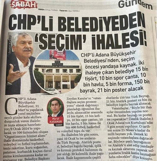 ADANA BÜYÜKŞEHİR BELEDİYESİNE OPERASYON