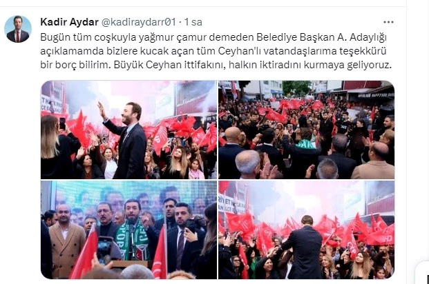 MAZBATASI İPTAL EDİLEN AYDAR CHP’DEN YENİDEN ADAY ADAYI